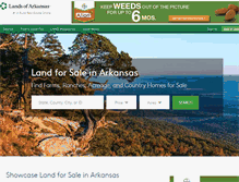 Tablet Screenshot of landsofarkansas.com
